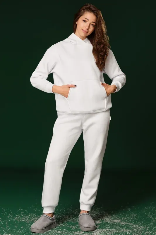 Pantaloni AIMO Fleece — Alb