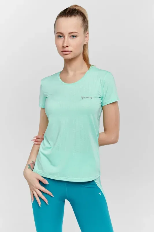 Tricou Sport Seamless — Verde mentă