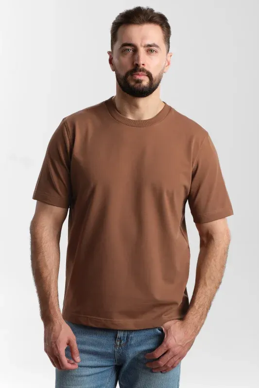 Tricou de  bază — Maro