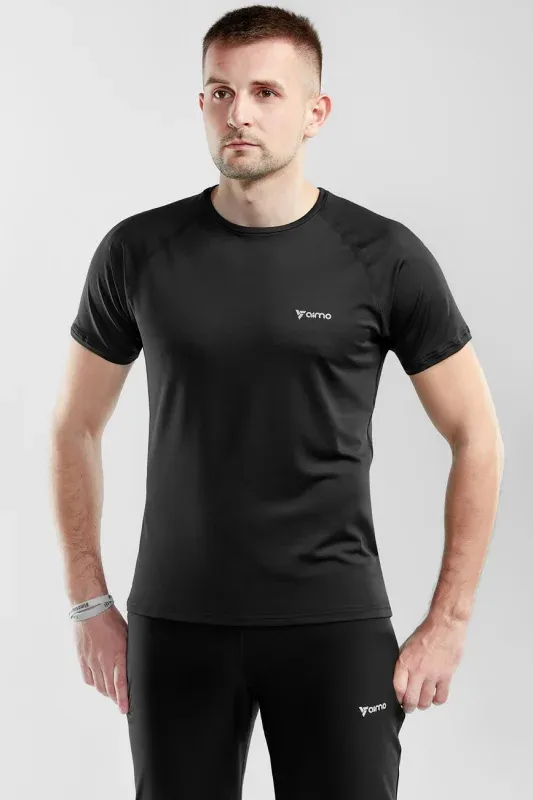 Tricou Sport Seamless — Negru