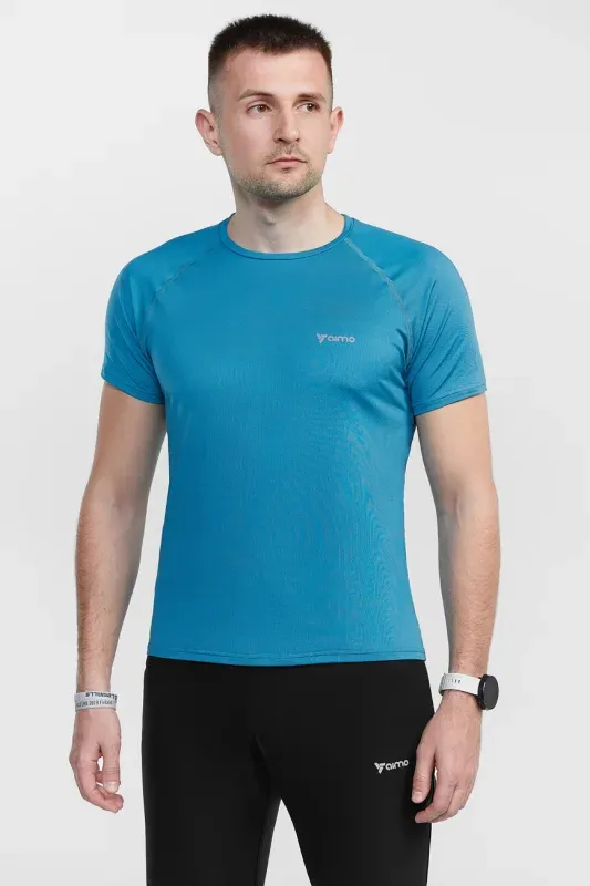 Tricou Sport Seamless — Albastru
