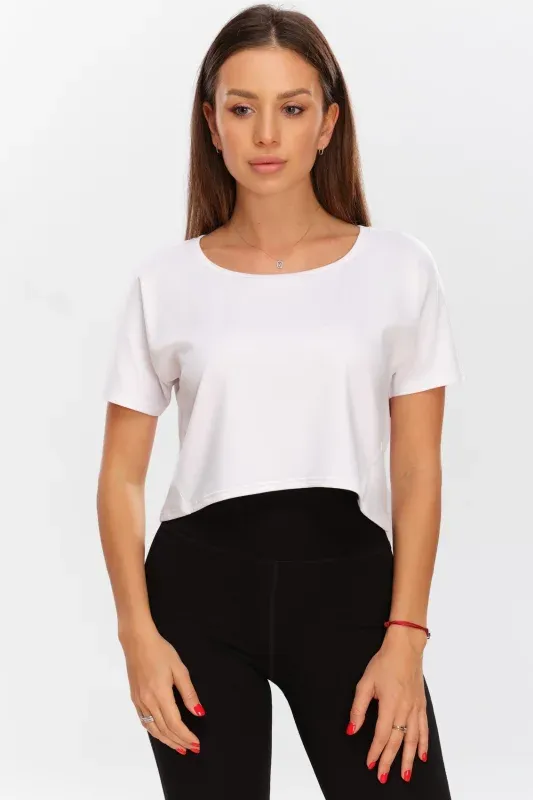 Tricou Sport Crop Lejer