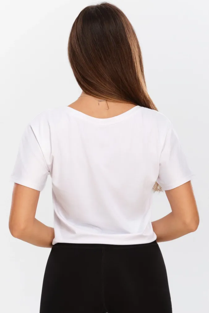 Tricou Sport Crop Lejer