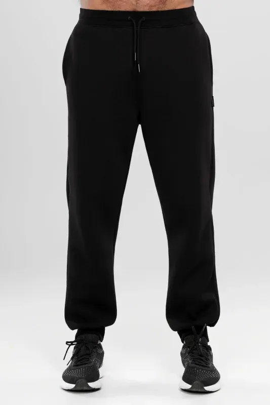 Pantaloni Cotton Fleece — Negru