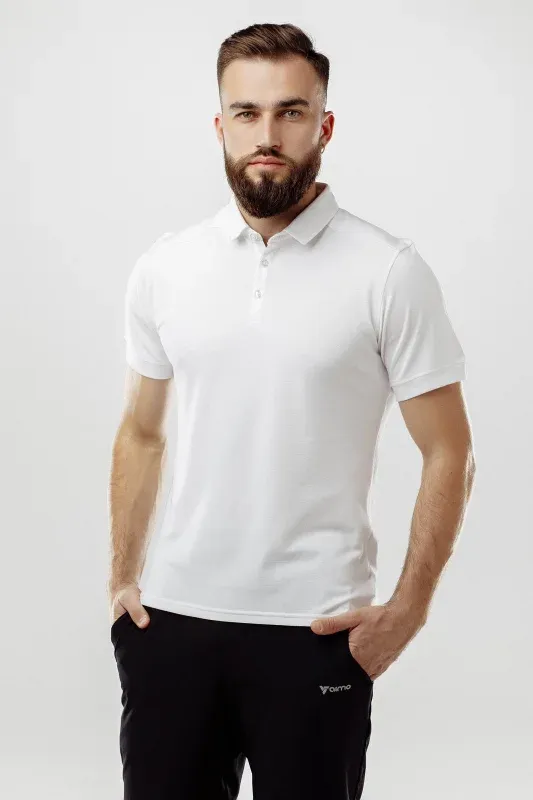 Tricou Polo — Alb