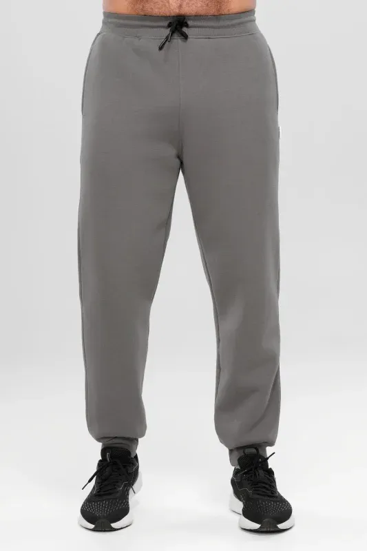 Pantaloni Cotton Fleece — Gri închis