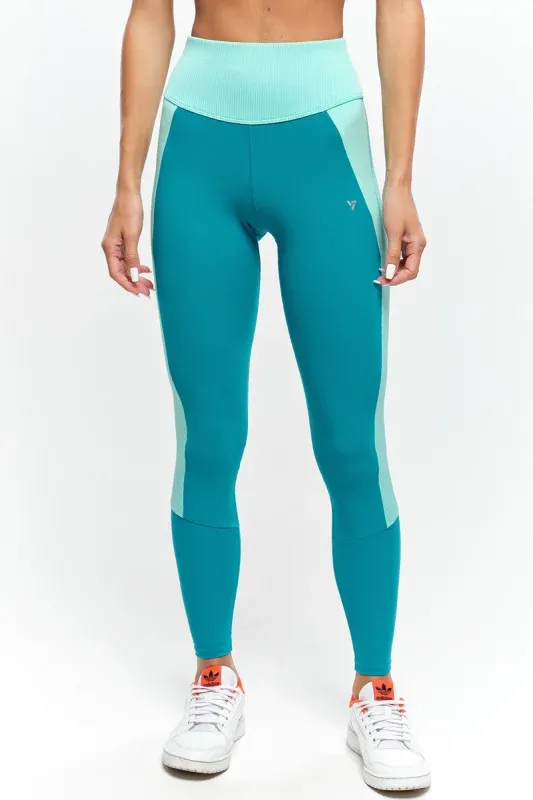 Line Full Leggings — Verde mentă