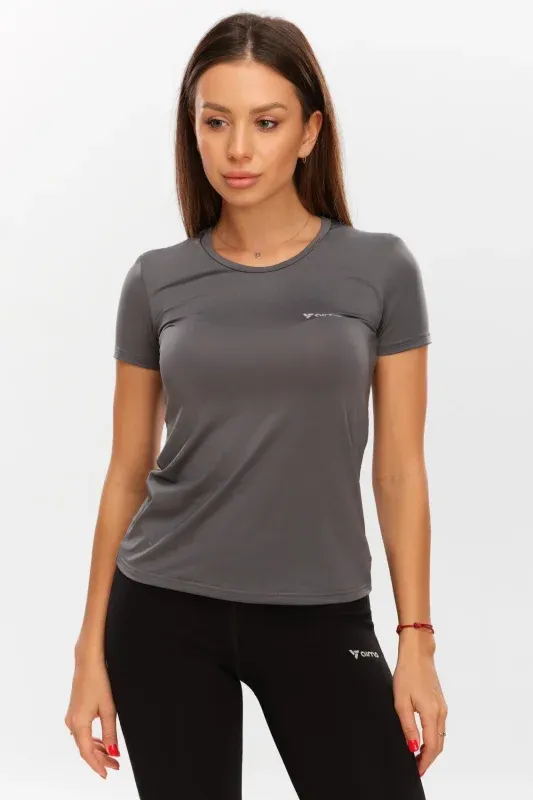 Tricou Sport — Gri închis