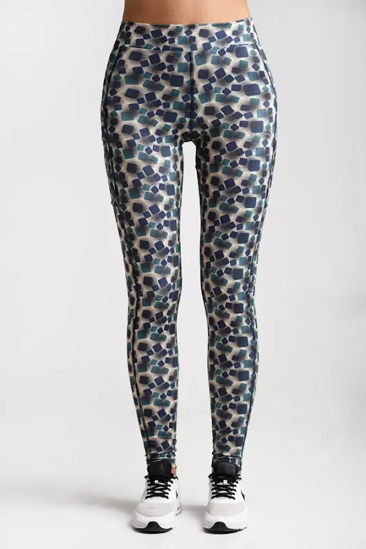 Leggings Sport cu Print | Femei —  Cubic  Print