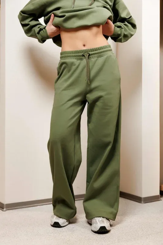 Pantaloni Elite Evazați (H 170-175 cm) | Femei H2 — Verde