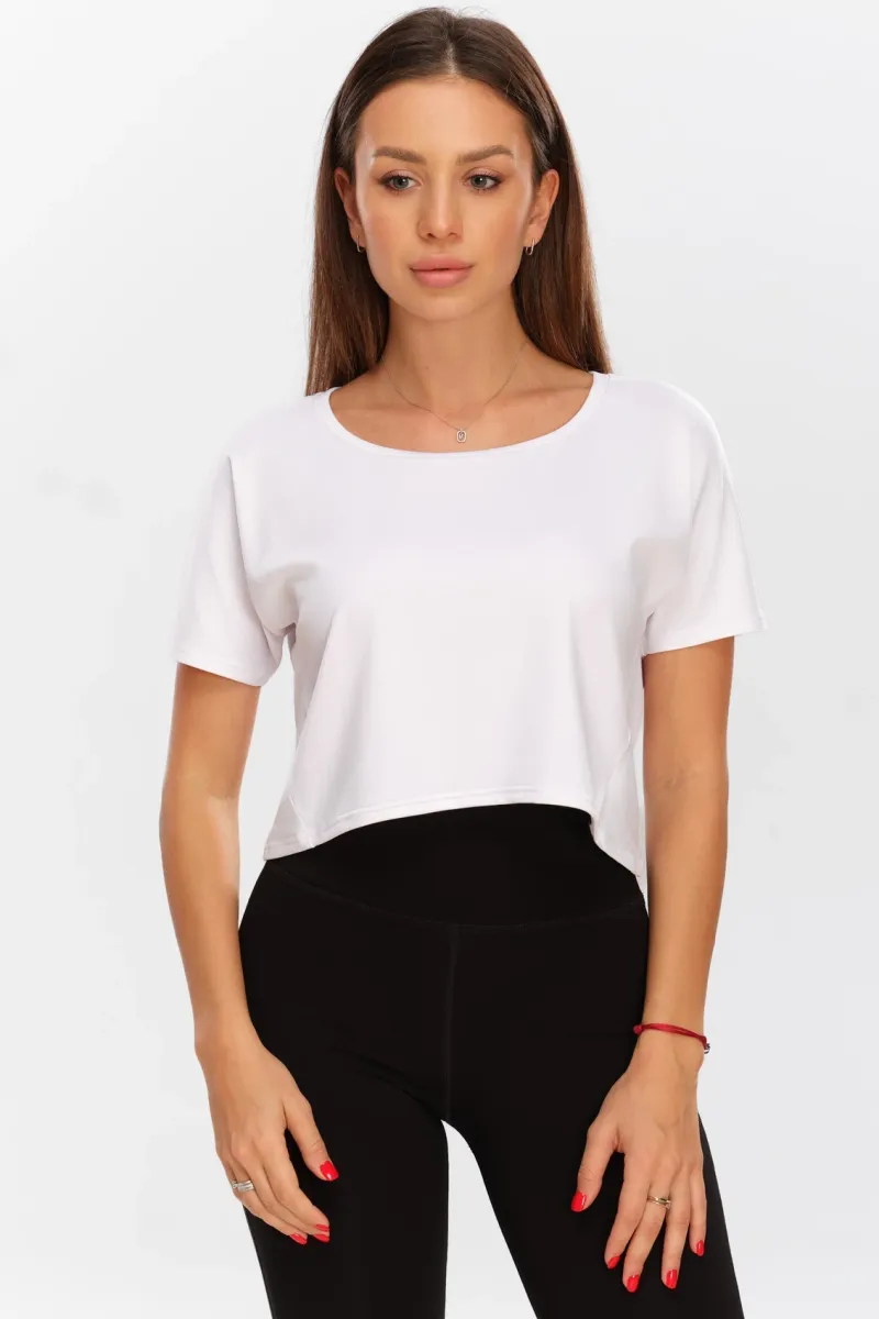 Tricou Sport Crop Lejer