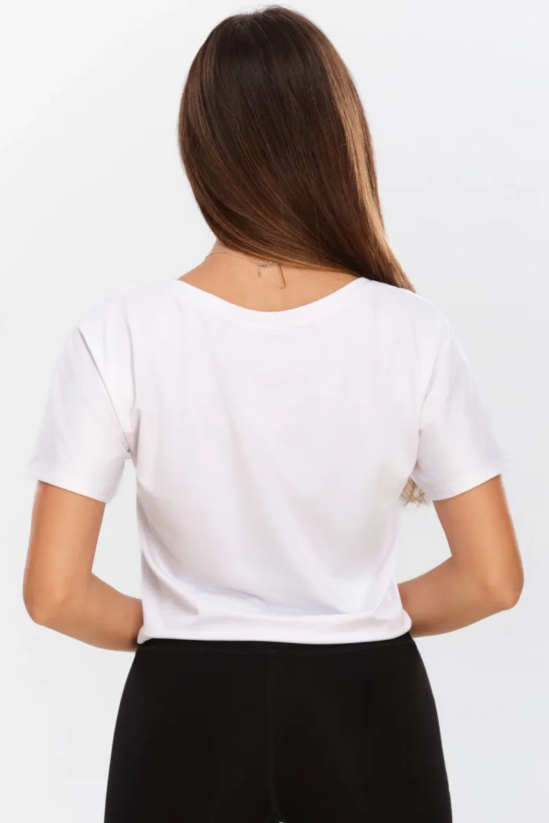 Tricou Sport Crop Lejer